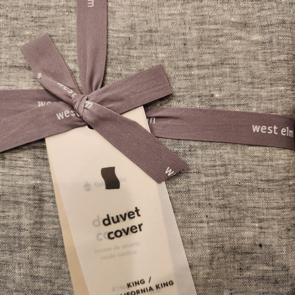 West Elm Slate Duvet Cover